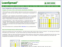 Tablet Screenshot of loanspread.com